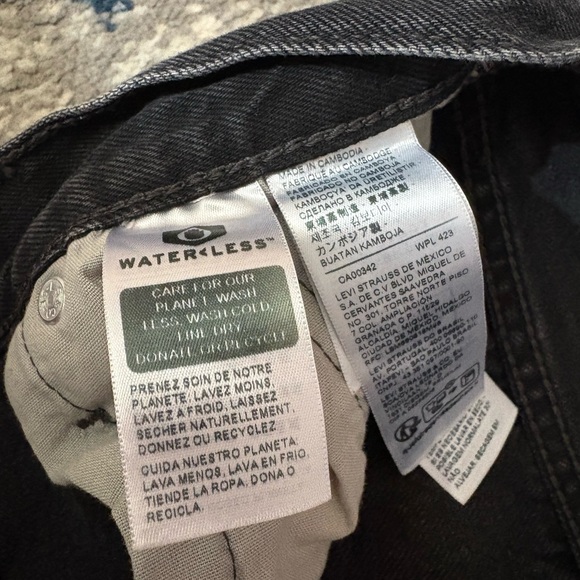 Levi's Women's Dark Gray Jean Shorts - Picture 4 of 7